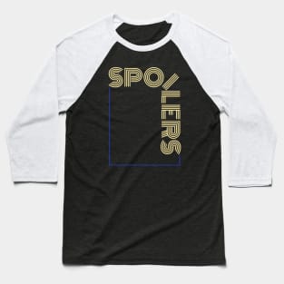 Doctor Who Spoilers Baseball T-Shirt